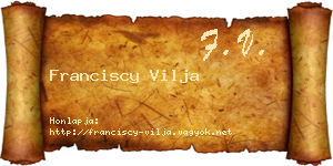 Franciscy Vilja névjegykártya